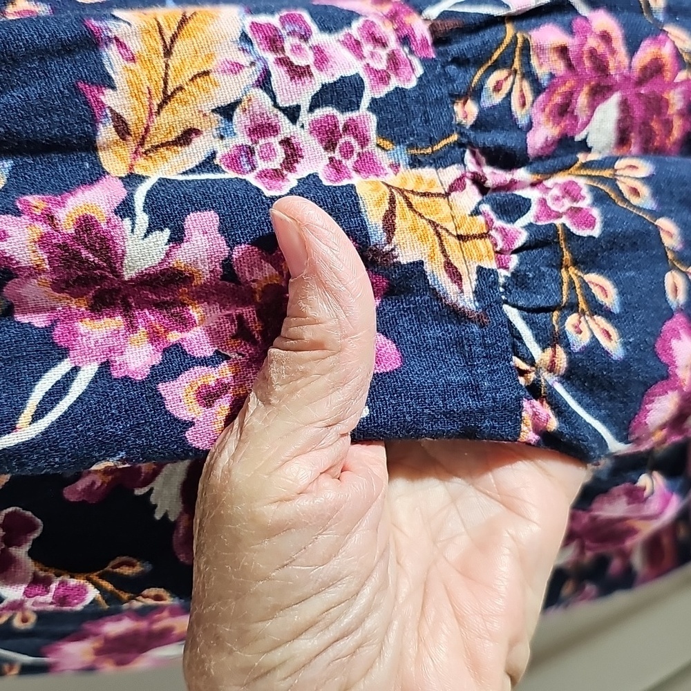 Old Navy Sun Dress. Floral Spaghetti Strap Dress. Size Small. Linen/rayon Cruise - Picture 4 of 12